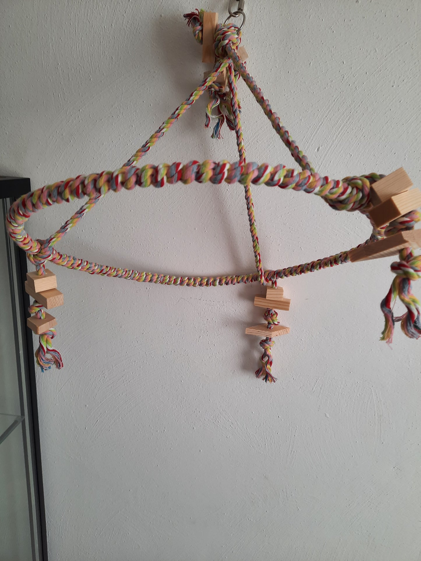 Papegaai en parkieten speelgoed rope pyramid Nieuw