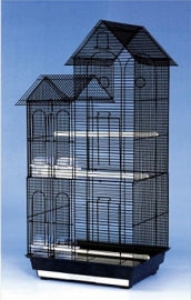 kleiner Vogelkäfig Hochhaus schwarz