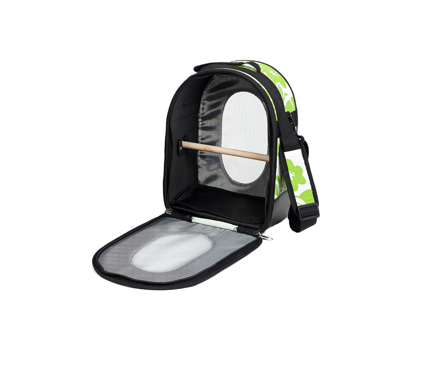 transport carrier bag small for parakeets and arating bait green
