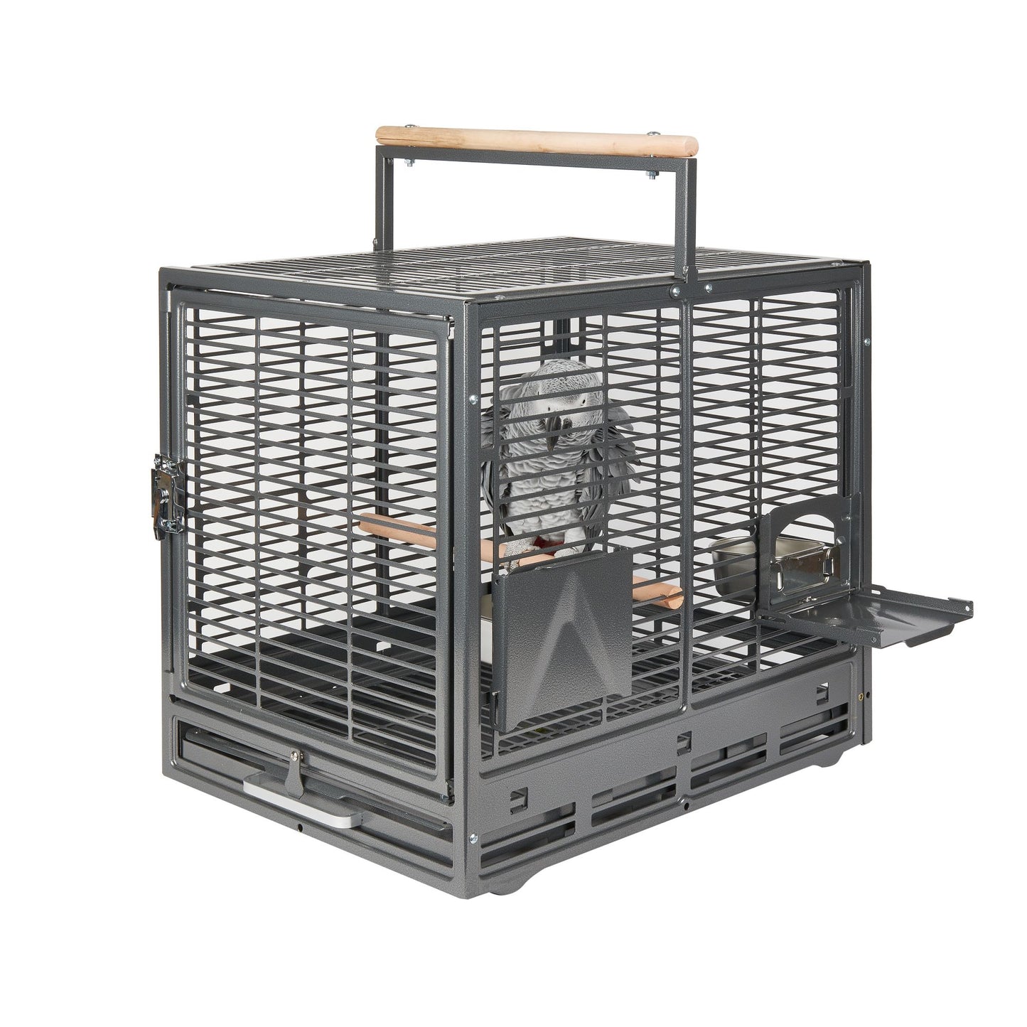 transport cage parakeet and parrot safari black