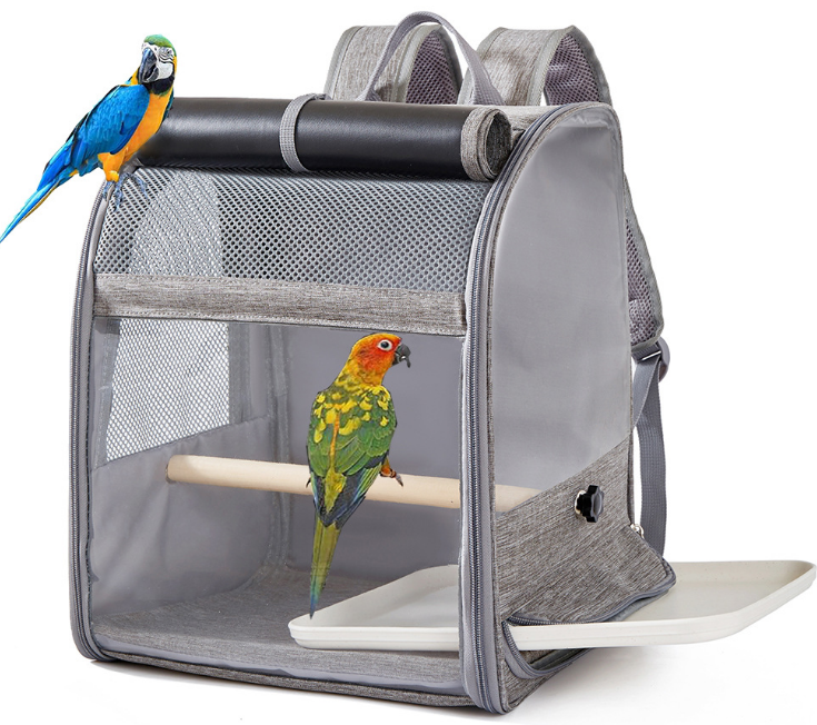 rugzak voor transport vogel grijs  GROOT AANBIEDING