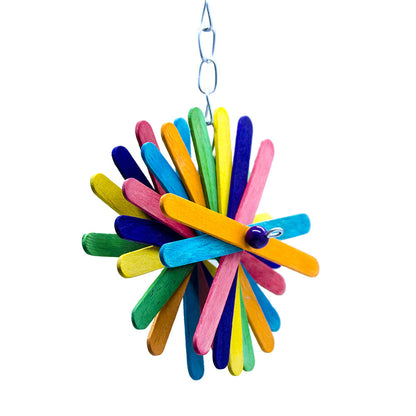 parakeets toys flying sticks