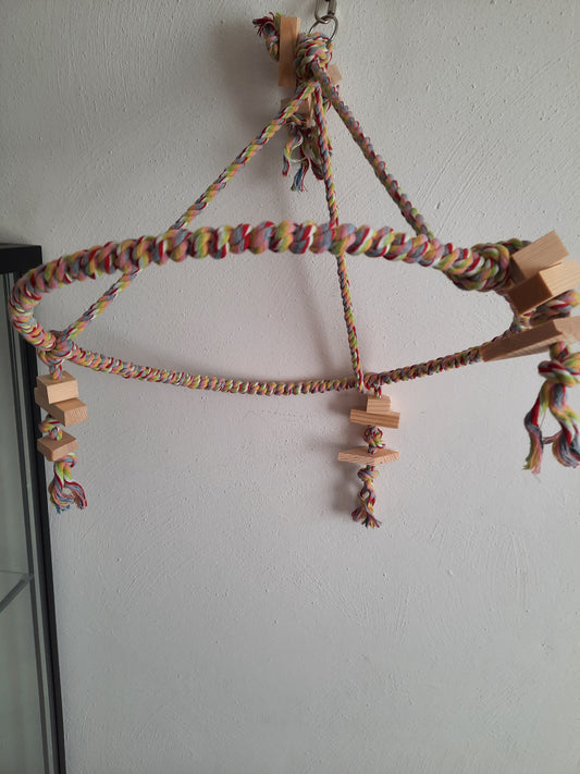 Papegaai en parkieten speelgoed rope pyramid Nieuw