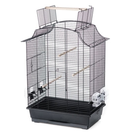 small bird cage convertible black