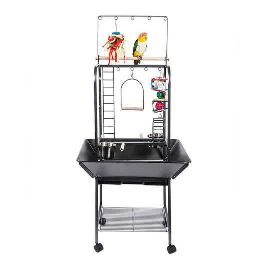 stand for parrots and parakeets black 49728 CAGES STOCK