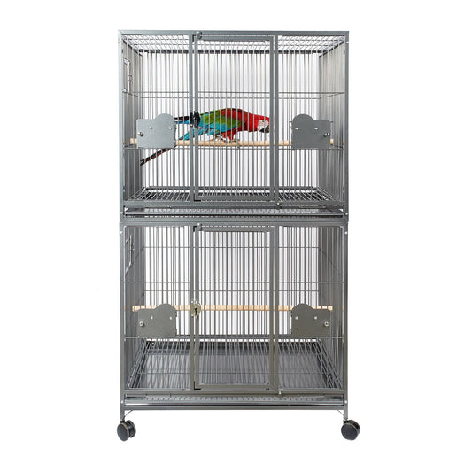 Exhibition and breeding cage Double parrot black