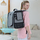 PA99101 Rucksack grau/schwarz geschlossen